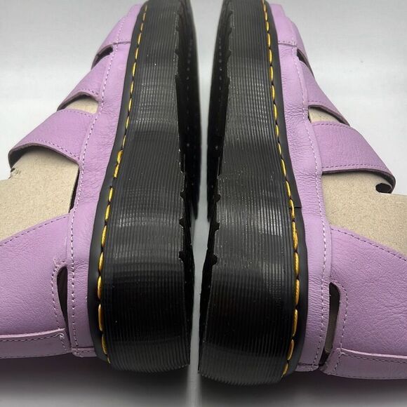 Dr Martens Leather Clarissa II Quad Chunky platform Sandal Lilac Pisa Women 7 - Picture 7 of 11